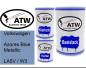Preview: Volkswagen, Azores Blue Metallic, LA5V / W3: 500ml Lackdose + 500ml Klarlack + 250ml Härter - Set, von ATW Autoteile West.